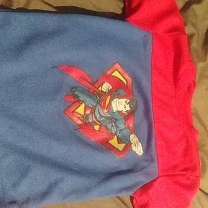 Red and blue superman 3t boys shirt and short